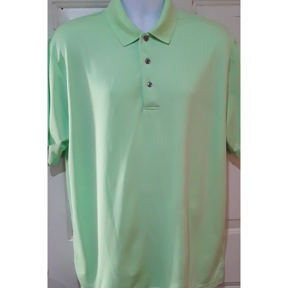 Mens Shirt, Ben Hogan Power Air Polo Shirt  Lime Green Size XL